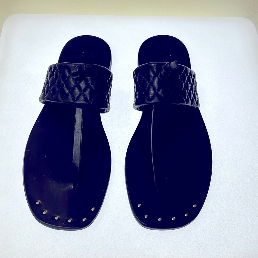 Joie black leather sandals, made in Italy.